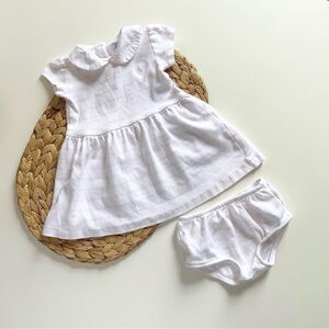 Ralph Lauren Pink & White Striped Dress & Bloomers | 12m